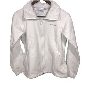 Columbia Cream Fleece Full Zip Jacket